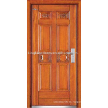 Puerta Exterior madera acero (JKD-235) para el diseño de la puerta blindada de China Top 10 marca puerta
